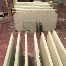 Precast flexible foam cement panels